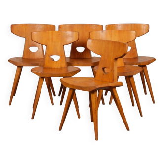 Suite de 6 chaises par Jacob Kielland-Brandt pour I. Christiansen, 1960