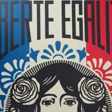 Shepard Fairey (Obey Giant): Liberty, Equality, Fraternity - Signed lithograph
