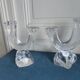 Two Daum France crystal chandeliers