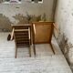 Duo de tables basses bois jaune