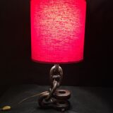 Vintage 1960s navy liner chain lamp red light