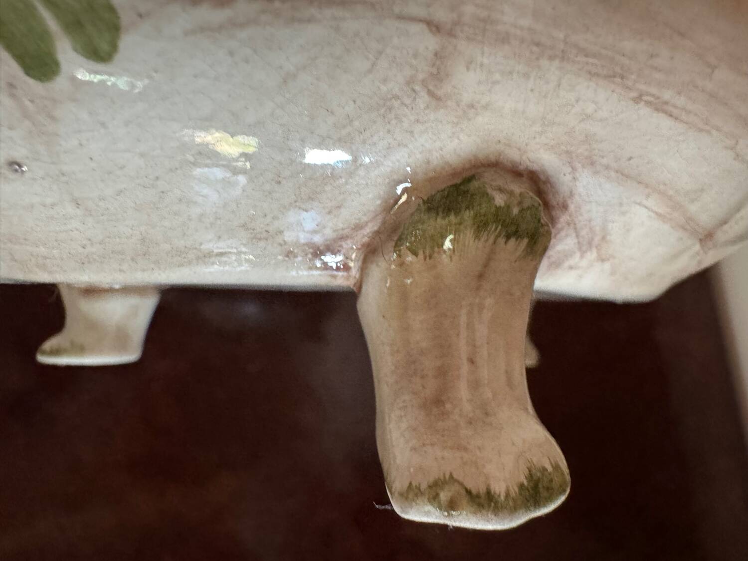 Antique ceramic flower vase