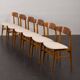 Danish vintage teak mid-century chairs by Farstrup, set of 6, Denmark, 1960s