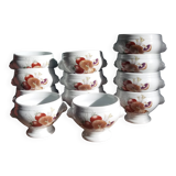 Pyrolux Lourioux porcelain soup bowls