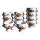 Pyrolux Lourioux porcelain soup bowls