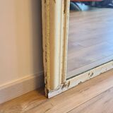 Large shabby chic Louis-Philippe mirror 139 × 106 cm – old-world charm
