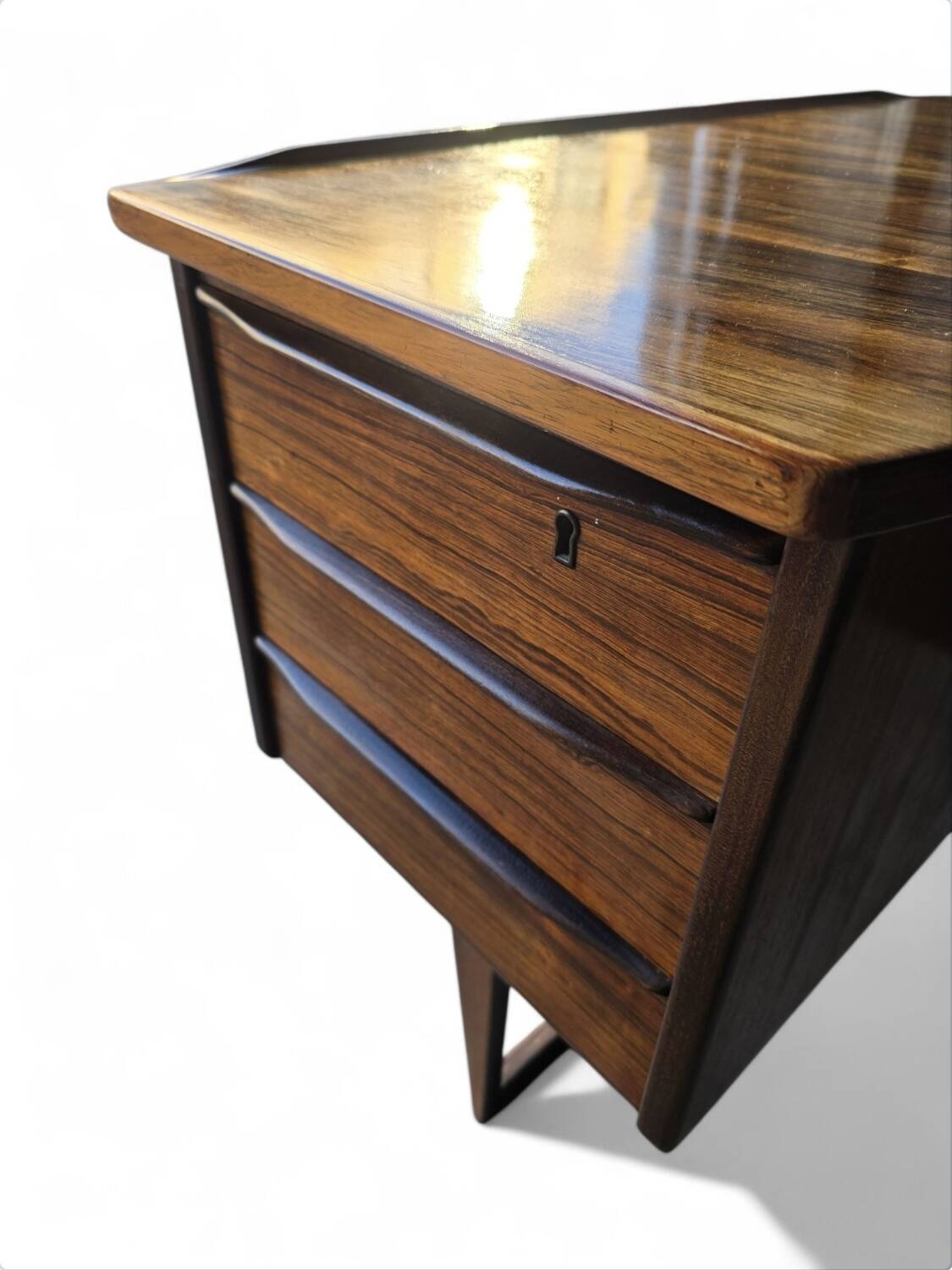 Midcentury Boomerang bureau van Peter Løvig Nielsen voor Hedensted