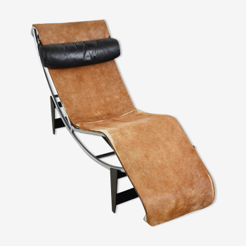 Chaise longue vintage Le Corbusier LC4 pour Cassina, années 1960