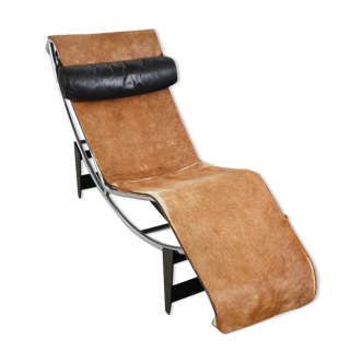 Vintage Le Corbusier LC4 chaise longue for Cassina, 1960s