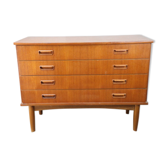 Scandinavian teak chest of drawers, 1960.