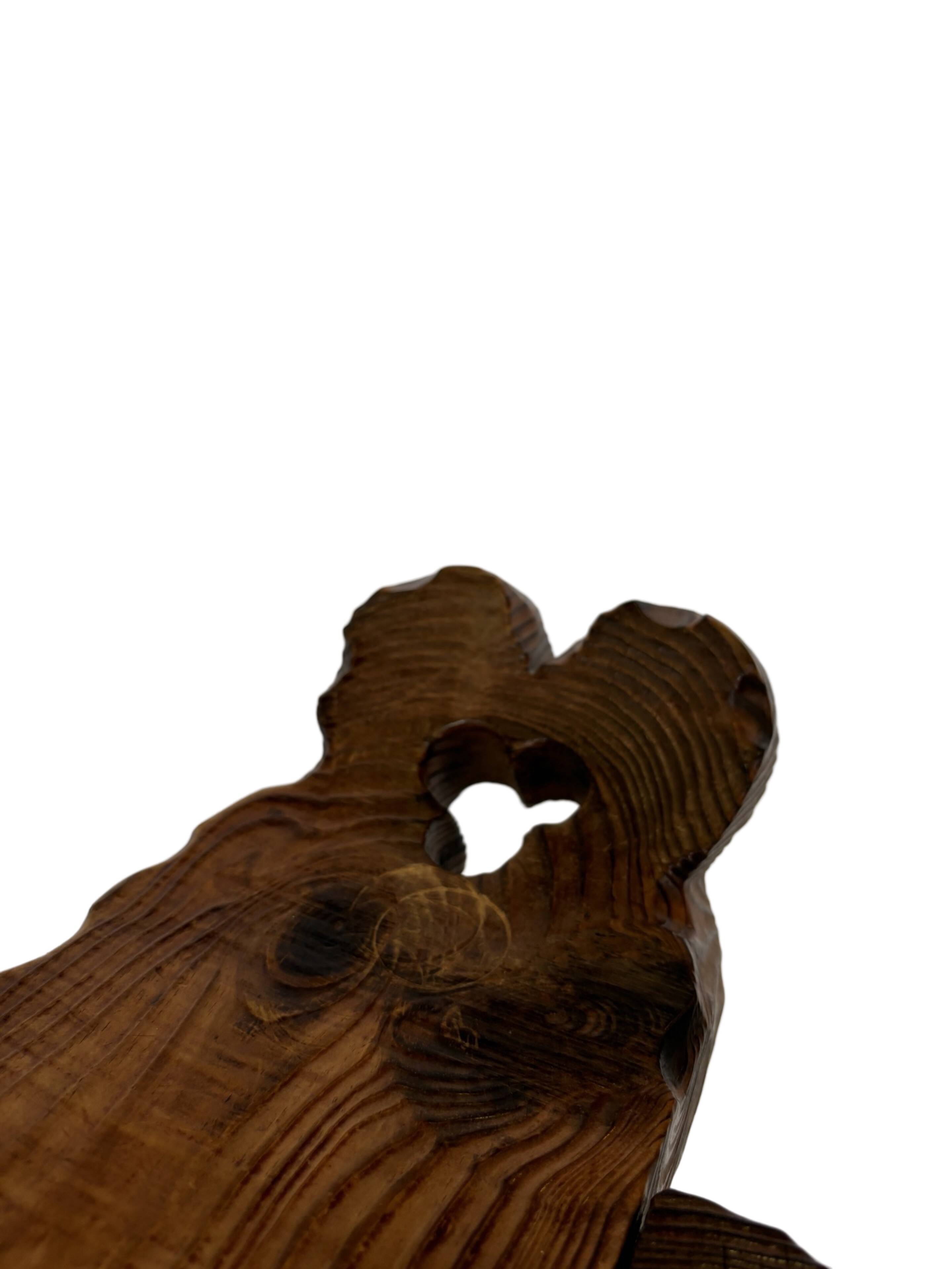 Vintage Spanish chair stool brutalist design