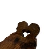 Vintage Spanish chair stool brutalist design