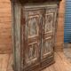 Rajasthani wardrobe in Burmese teak with original patina.