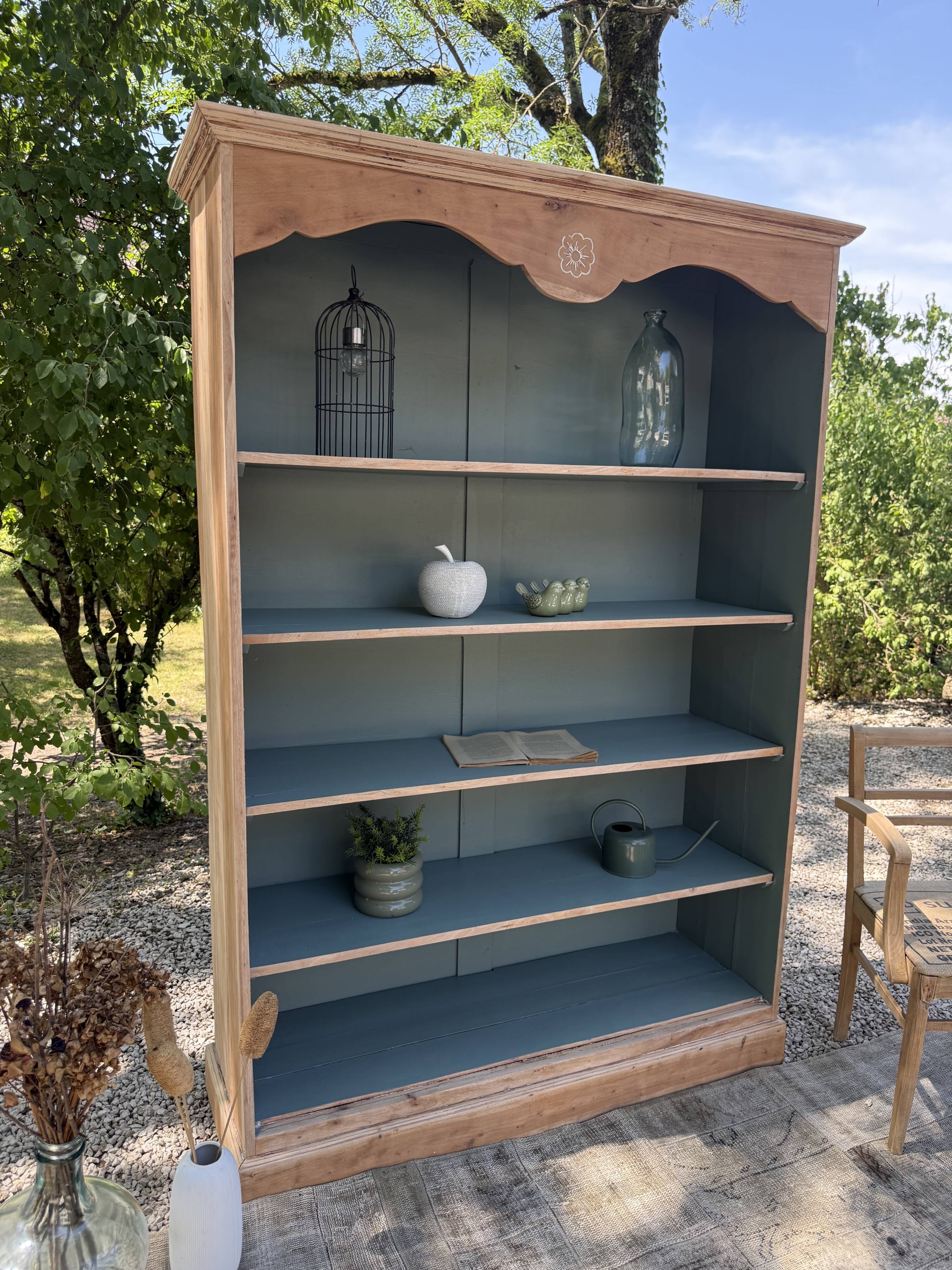 Renovated solid wood library