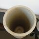 Vintage glazed stoneware cylinder vase - 1970
