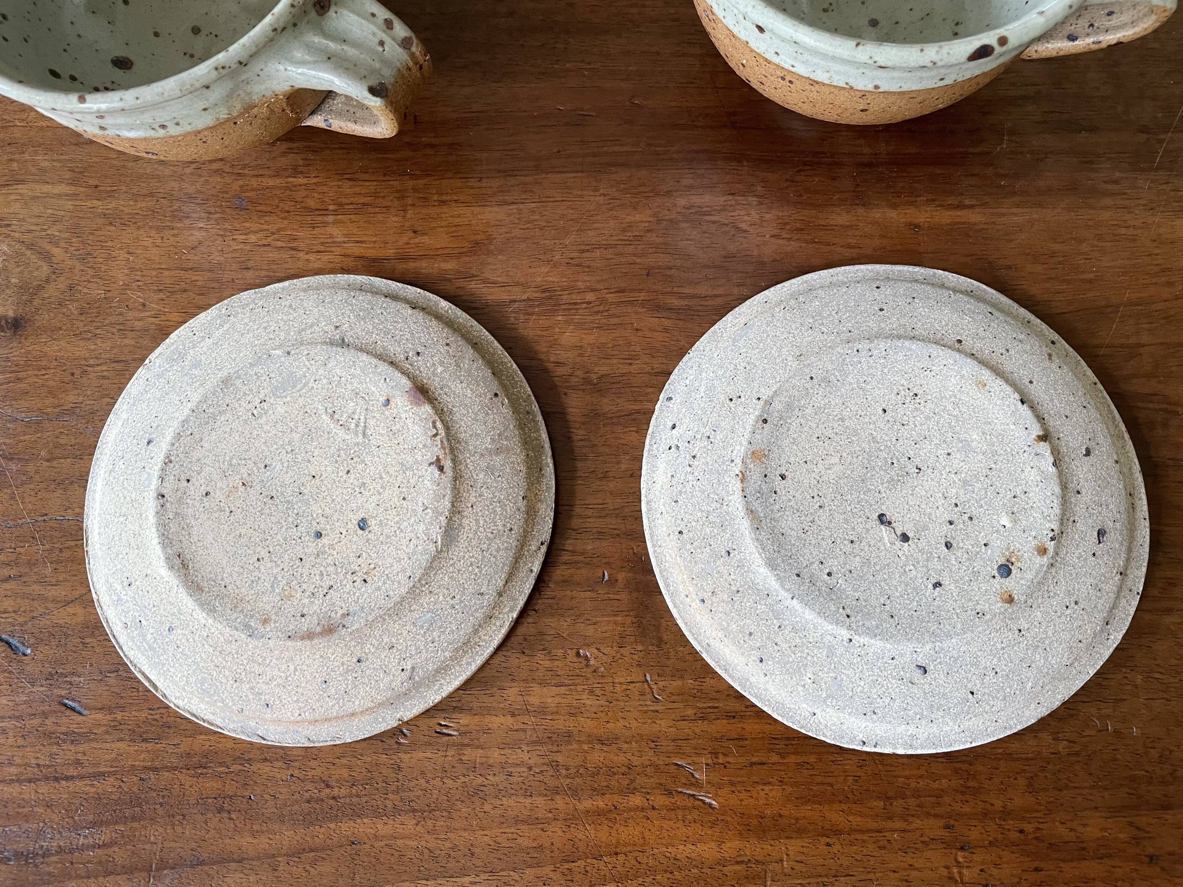 Pyrite sandstone cups by Pierre Digan La Borne