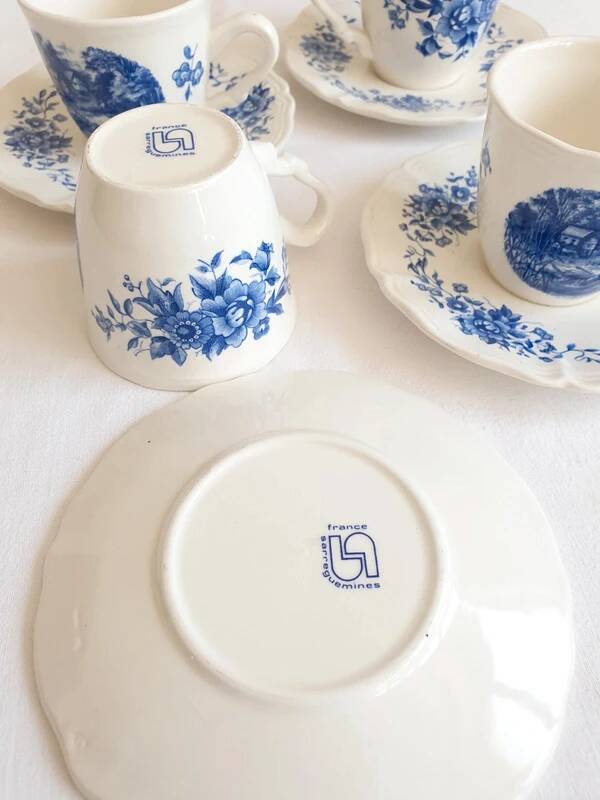 Antique coffee cups Sarreguemines