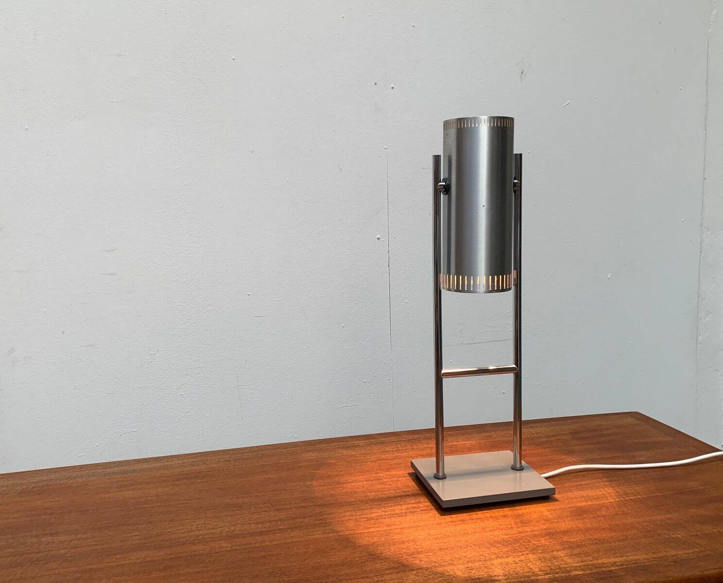 Danish mid-century Trombone table lamp by Jo Hammerborg for Fog & Mørup.
