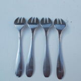 Set of 4 oyster forks