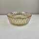 Retro/Vintage Molded Amber Glass Salad Bowl
