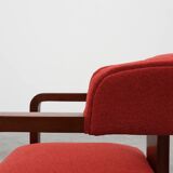 Set of Two Red Reupholstered Art Deco Chairs, Belgium ca. 1920