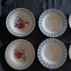 8 mismatched antique deep plates
