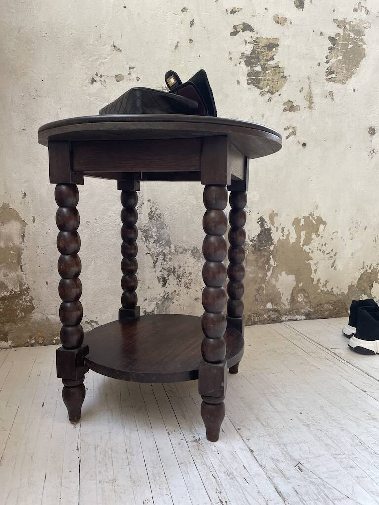 Table d’appoint brutaliste style Dudouyt