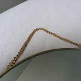 3 miroirs ronds métal doré, diametre 35, 30 et 20 cm