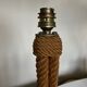 Living room lamp in braided rope 1950 Riviera
