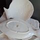 Vintage white ceramic fish serving set – Set of 4 pieces