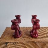 Pair of vintage ceramic candlesticks