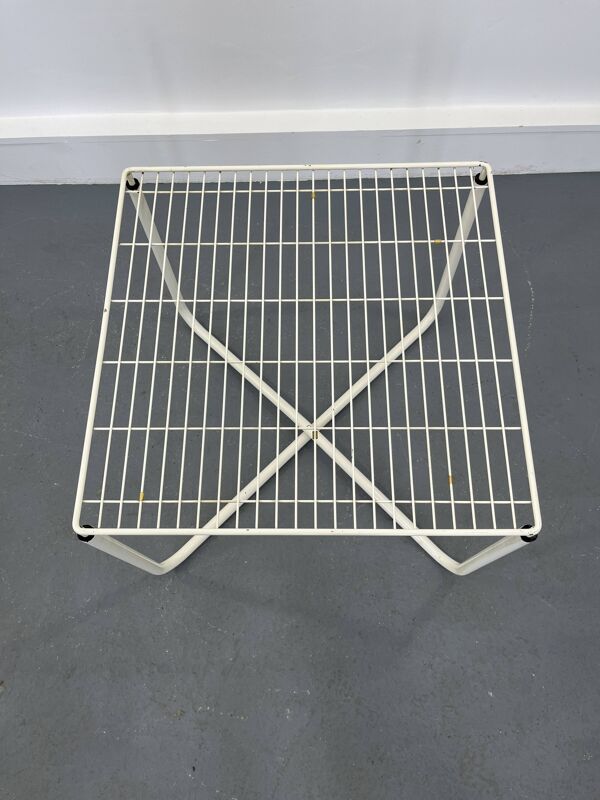 Table basse postmodern white Jarpen Table par Niels Gammelgaard pour Ikea, 1983