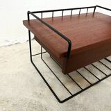 Wall-Mounted Nightstand – Mid-Century Teak