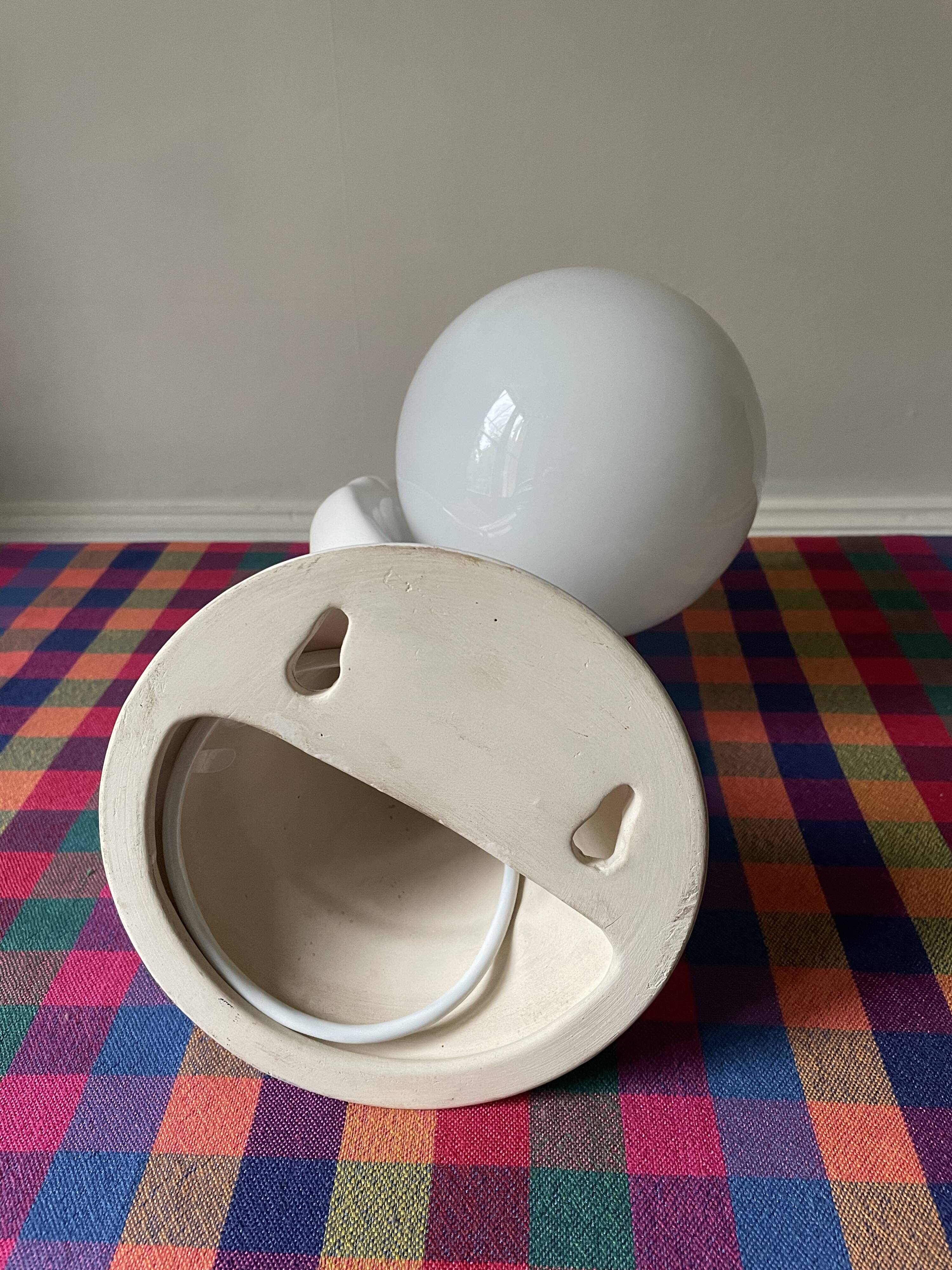 70s ceramic hand wall light