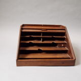 Walnut office storage box