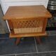 Table de chevet en rotin