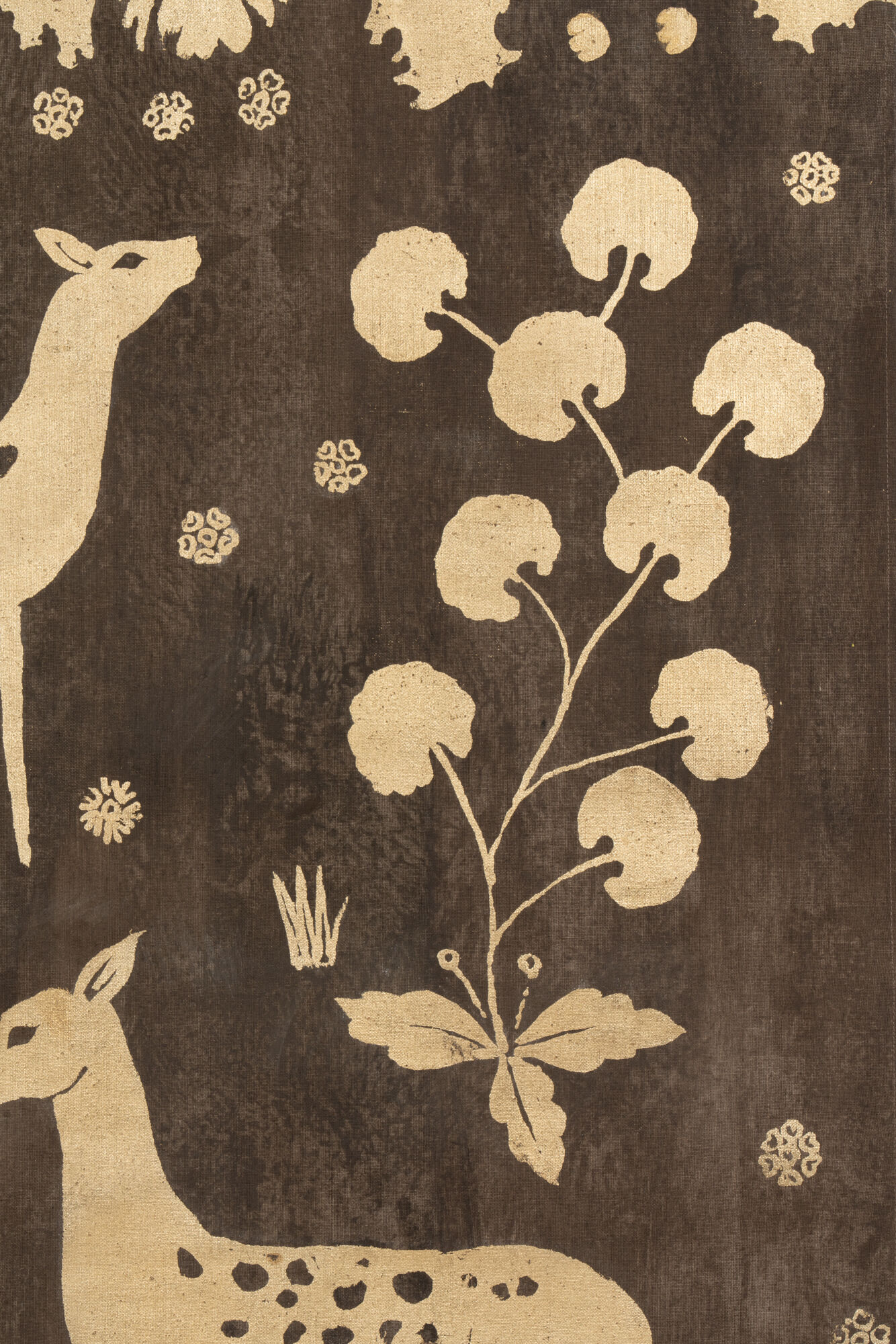 Toile peinte, Biches, Travail contemporain