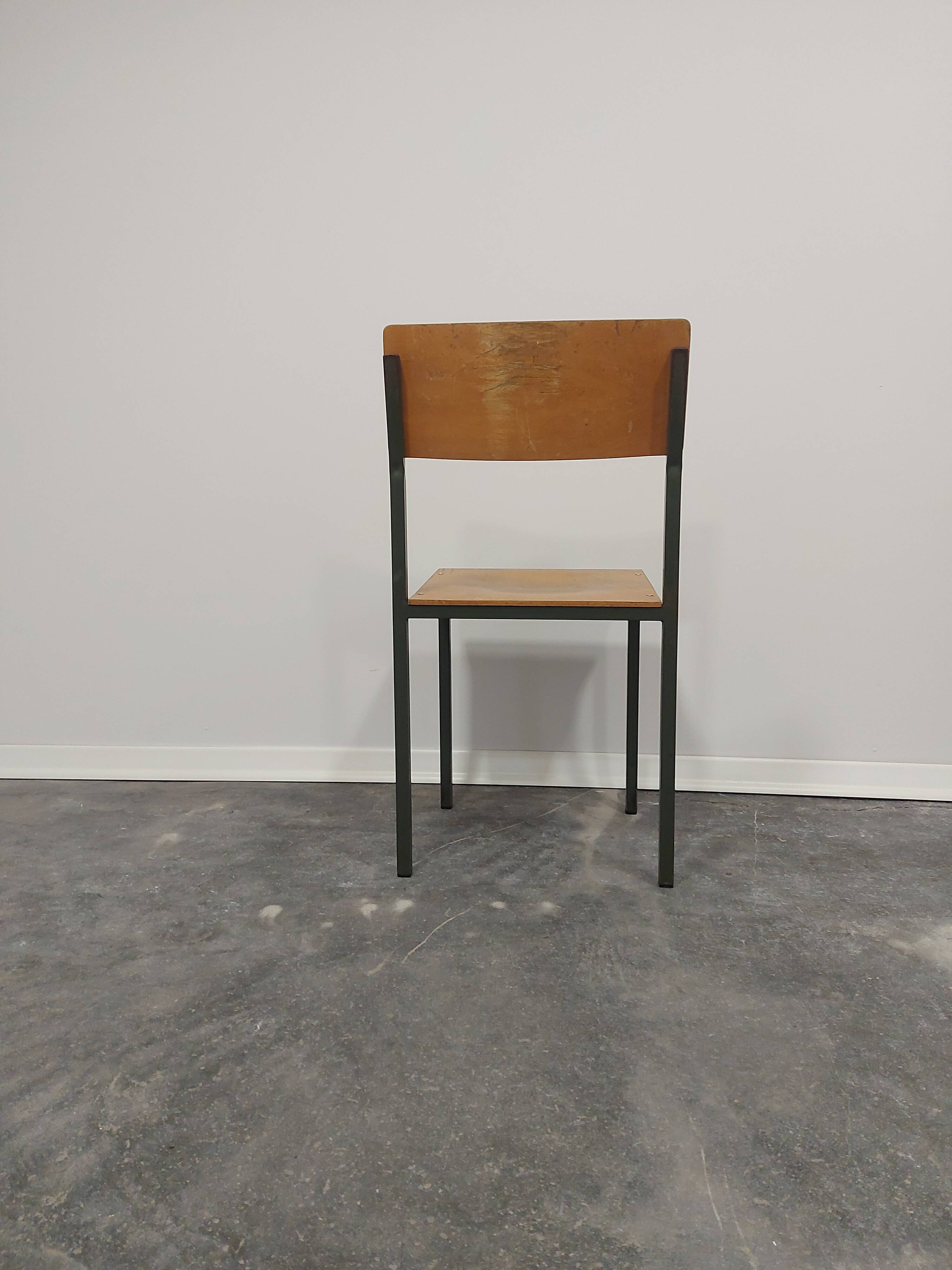 Chair, 1970s, Metal Green Frame
