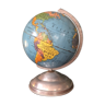 Mappemonde globe terrestre Taride aluminium 1950