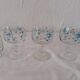9 glasses blue flowers model veronica arcopal arcoroc vintage countryside