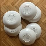 Set of 6 Salins soup plates - Deauville series - 1960