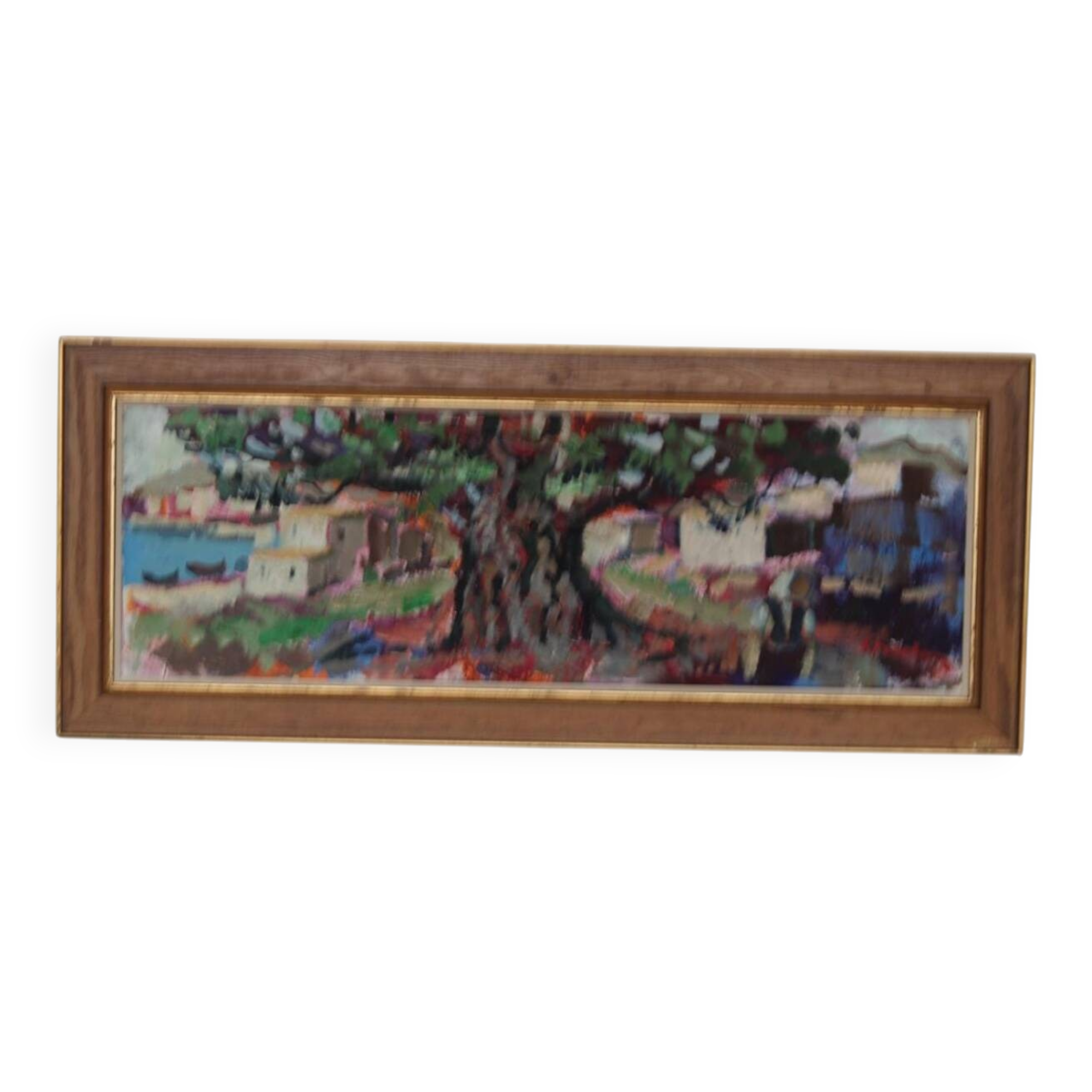 Swedish Oil on Canvas – “Obscured by a Tree” by Bertil Wahlberg