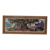 Huile sur toile suédoise – “Obscurci par un arbre” par Bertil Wahlberg