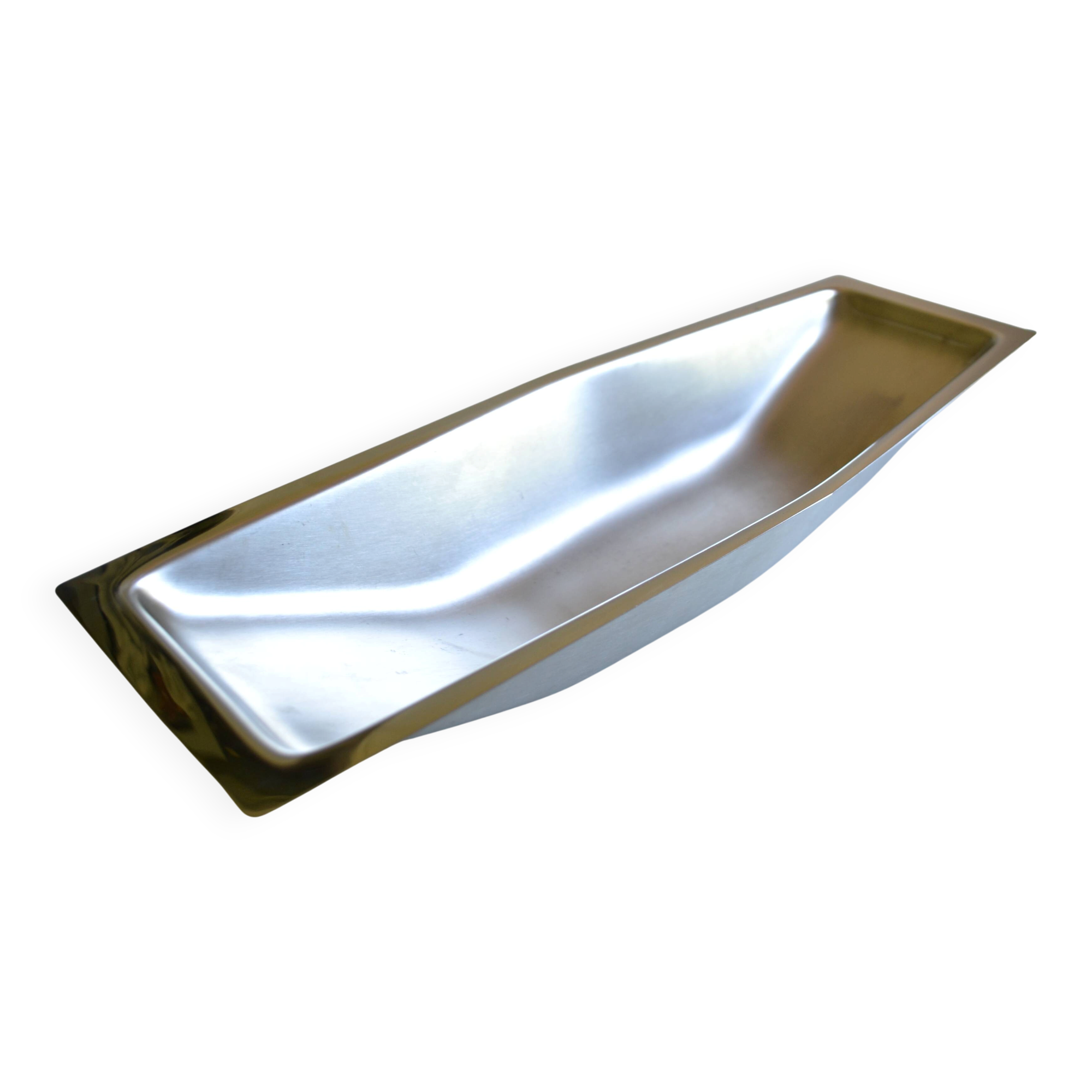 Chichester plate England in brushed stainless steel 1970s