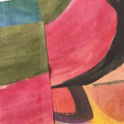 Framed abstract collage