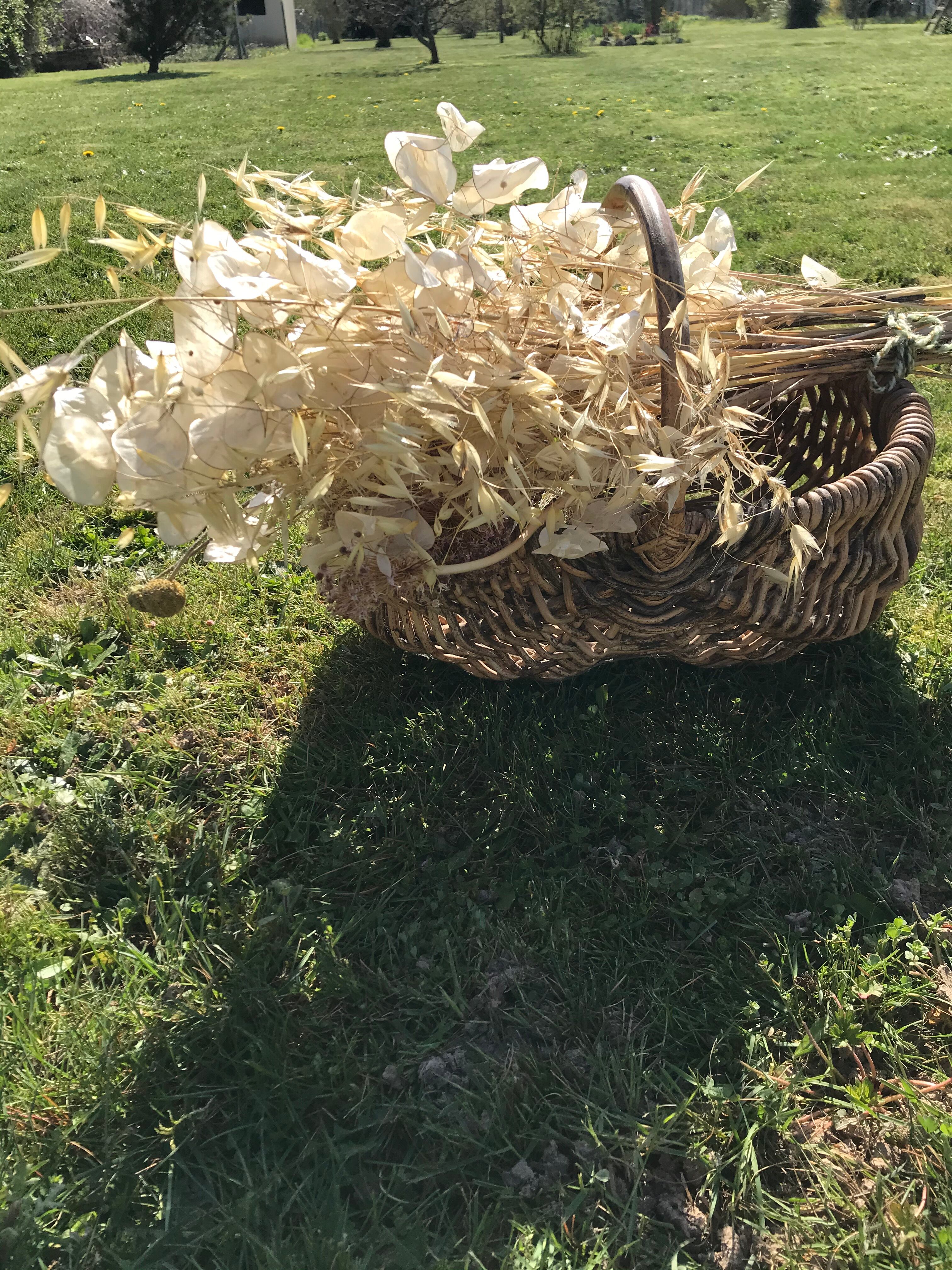 Vintage wicker basket