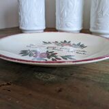 Decorative Gien earthenware plate