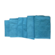 6 damask cotton towels, blue hue, woven, art deco
