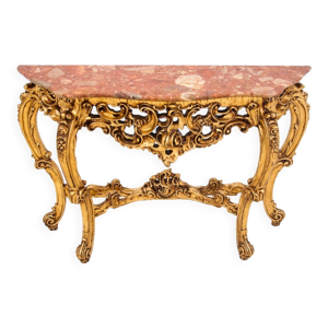 Console avec plateau en marbre,