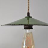 Industrial suspension, green enamel shade
